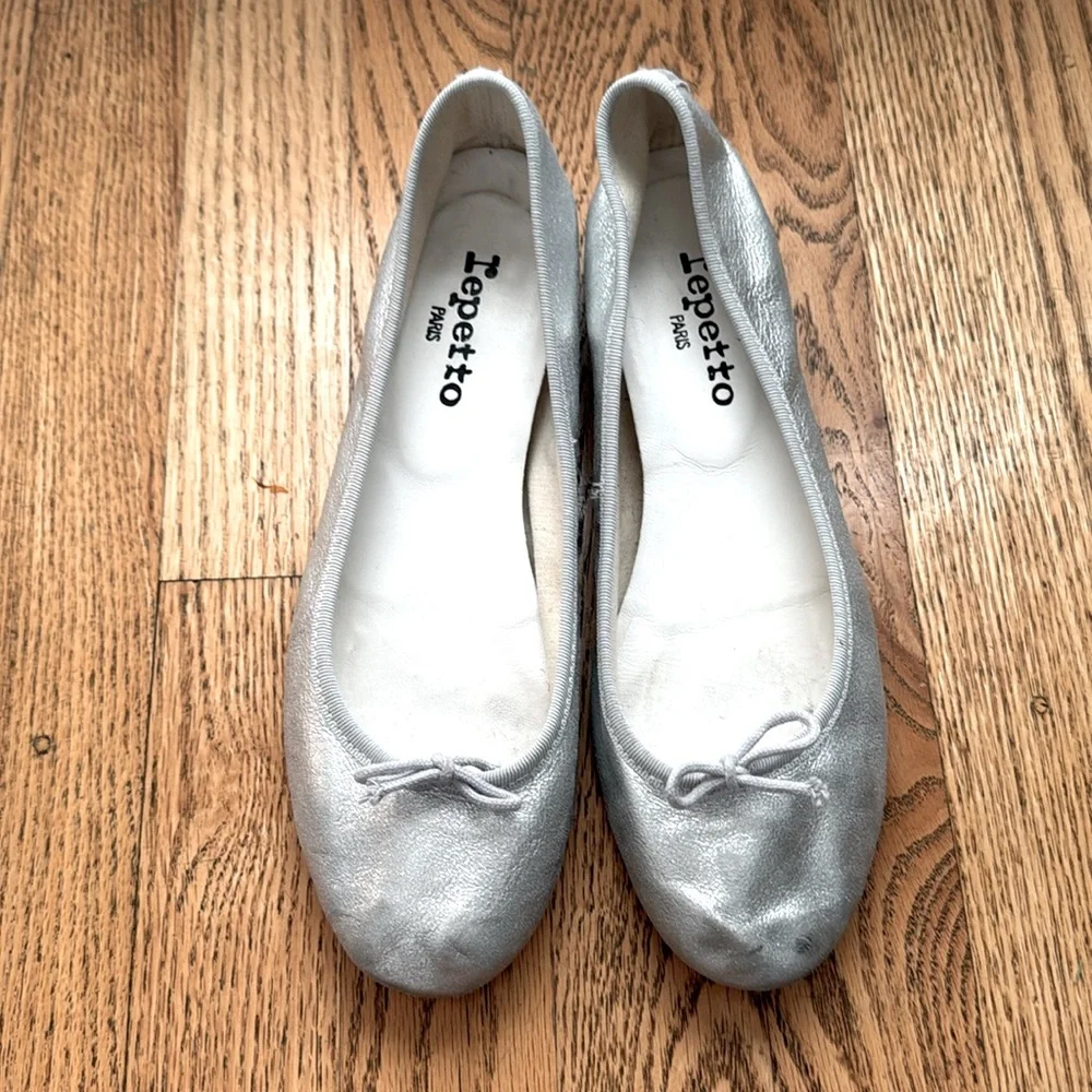 Repetto ballet flats silver size 39.5 cendrillion - Picture 2 of 9
